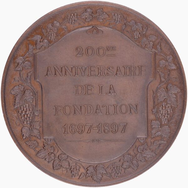 Genève, Satigny-Russin-Dardagny,  Fondation des carabiniers réunis, 1897, stgl, Bronze