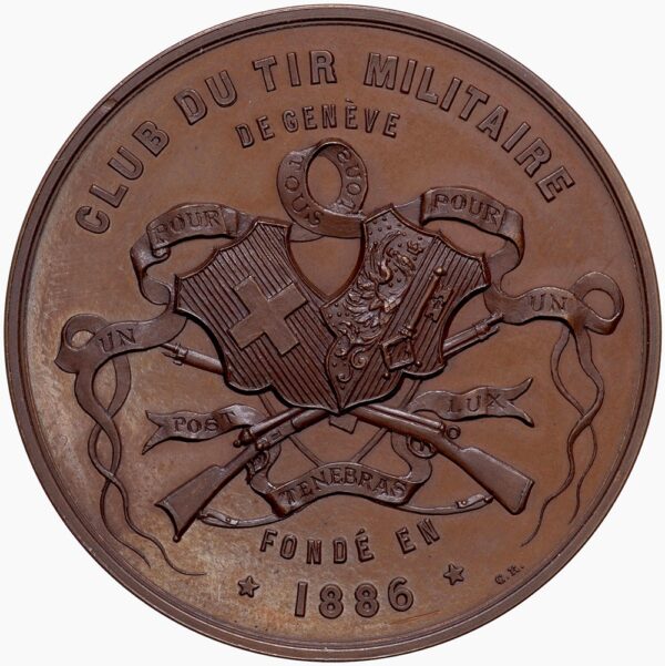 6918_1 Genève, Genève, Club du Tir militaire, 1899, stgl, Bronze