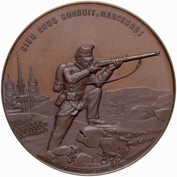 Genève, Genève,  Club du Tir militaire, 1899, stgl, Bronze