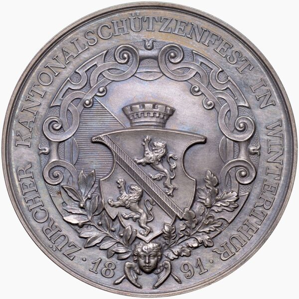 6959_1 Zürich, Winterthur, Kantonales Schützenfest, 1891, stgl