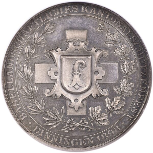 6983_1 Basel, Binningen, Kantonales Schützenfest, 1893, unz/stgl