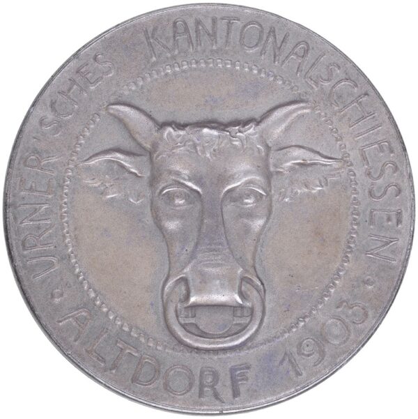 6997_1 Uri, Altdorf, Kantonales Schützenfest, 1903, unz/stgl, Silber