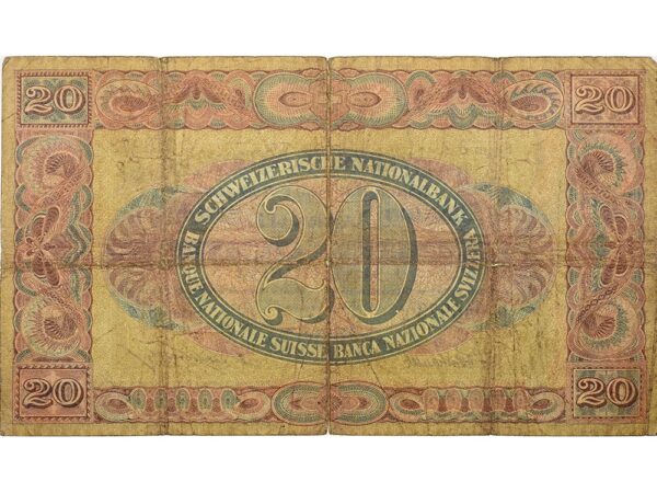 20 Franken, 1918, Vreneli, stark gebraucht - > 25%
