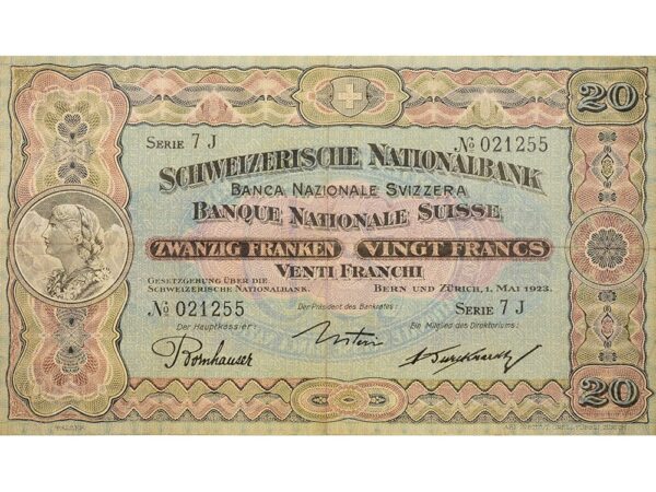 70140_1 20 Franken, 1923, Vreneli, wenig gebraucht - > 75%