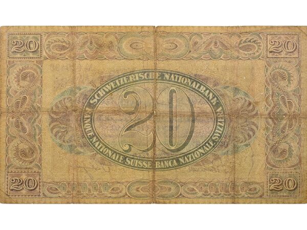 20 Franken, 1927, Vreneli, gebraucht - > 50%