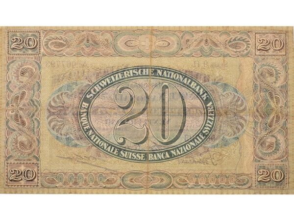 20 Franken, 1927, Vreneli, wenig gebraucht - > 75%