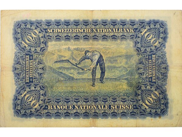 70364_2 100 Franken, 1944, Mäher, gebraucht - > 50%