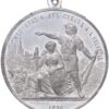 Waadt, Lausanne,  Eidgenöss. Schützenfest, 1876, vz-unz, Zinn
