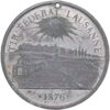 Waadt, Lausanne,  Eidgenöss. Schützenfest, 1876, vz, Zinn