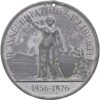 Waadt, Lausanne,  Eidgenöss. Schützenfest, 1876, vz, Zinn