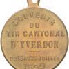 Waadt, Yverdon,  Kantonales Schützenfest, 1899, unz/stgl, Bronze