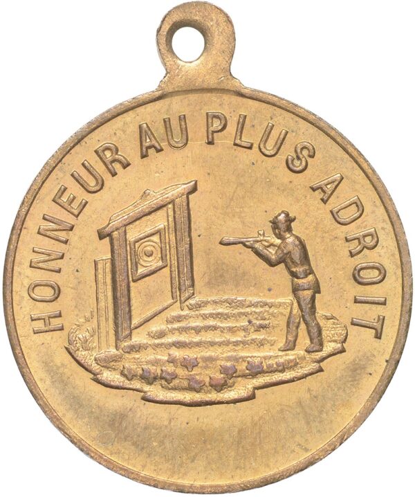 Waadt, Yverdon,  Kantonales Schützenfest, 1899, unz/stgl, Bronze