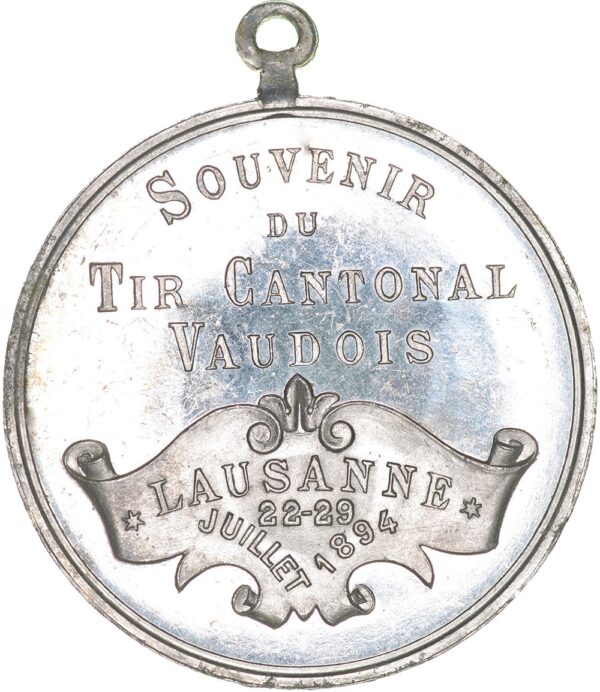 7052_1 Waadt, Lausanne, Kantonales Schützenfest, 1894, unz, Aluminium