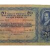 70578_1 20 Franken, 1944, Heinrich Pestallozzi, gebraucht - > 50%