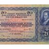 20 Franken, 1947, Heinrich Pestallozzi, gebraucht - > 50%