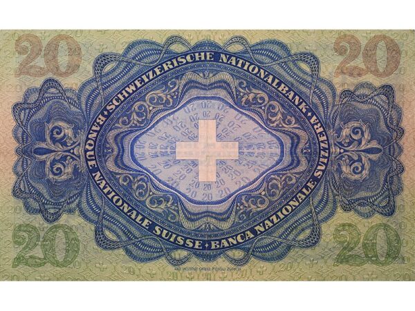 20 Franken, 1951, Heinrich Pestallozzi, wenig gebraucht - > 75%