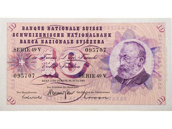 70677_1 10 Franken, 1967, Gottfried Keller, ungebraucht, bankfrisch - 100%