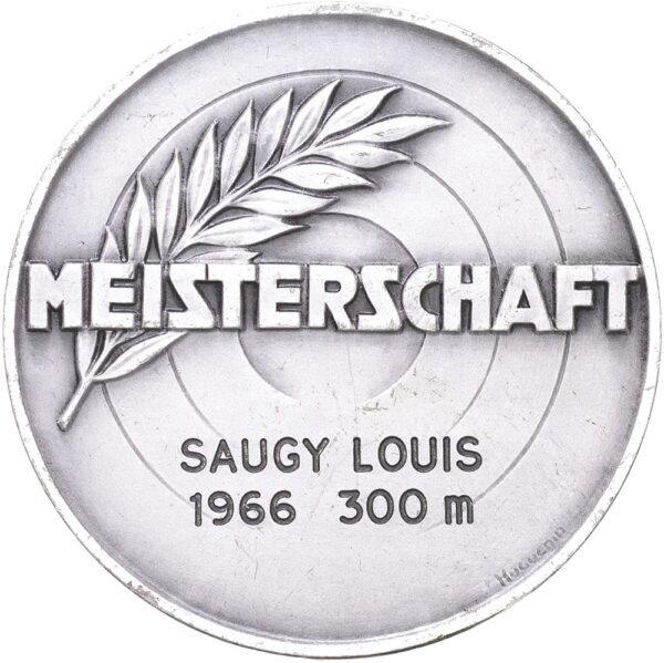 Solothurn, Meisterschaft,  Kantonaler Schützenverein, 1966, stgl, Br versilbert