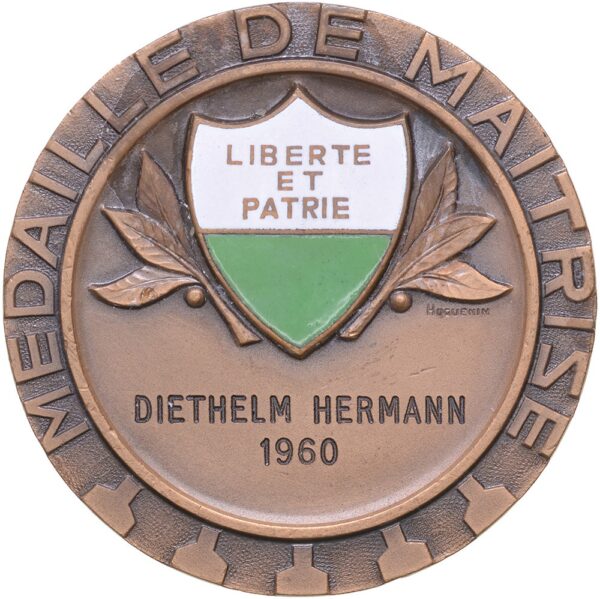 7072_2 Waadt, Maitrise, Societe cantonale vaudoise de carabiniers, o.J., unz/stgl, Bronze