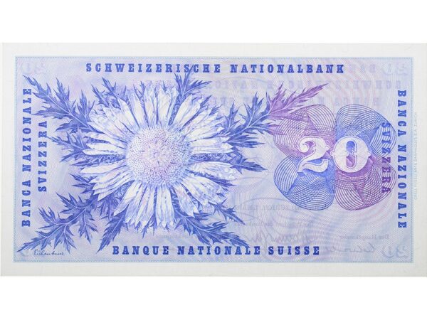 70809_2 20 Franken, 1973, General Dufour, ungebraucht, bankfrisch - 100%