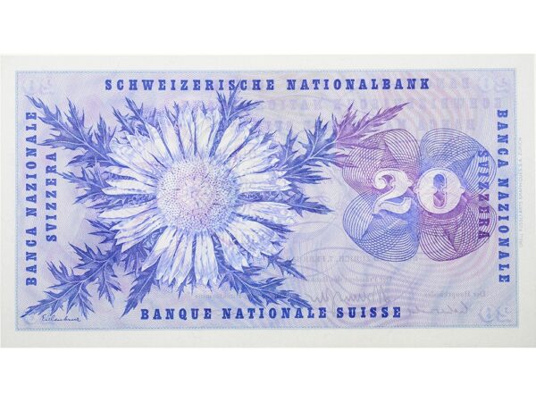 70814_2 20 Franken, 1974, General Dufour, ungebraucht, bankfrisch - 100%