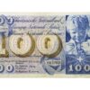 100 Franken, 1956, Sankt Martin, wenig gebraucht - > 75%