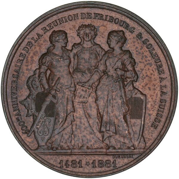 Freiburg, Fribourg, Eidgenöss. Schützenfest, 1881, unz
