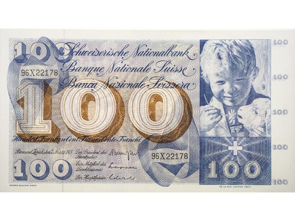 70992_1 100 Franken, 1973, Sankt Martin, ungebraucht, bankfrisch - 100%