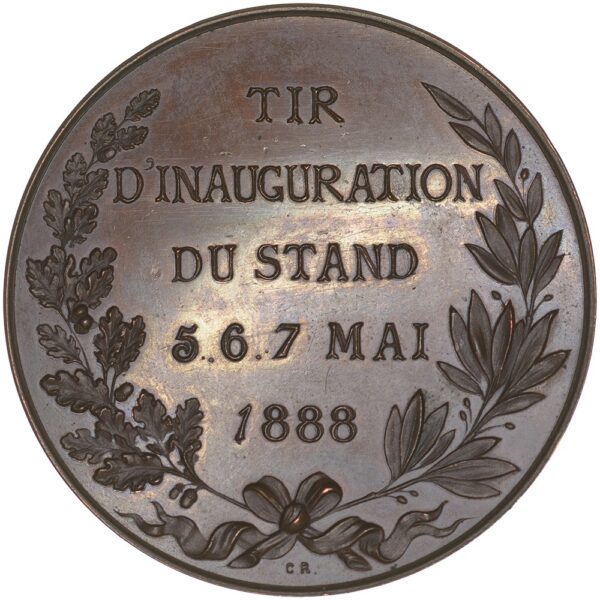 7107_1 Genève, Carouge, Tir d'inauguration, 1888, stgl, Bronze