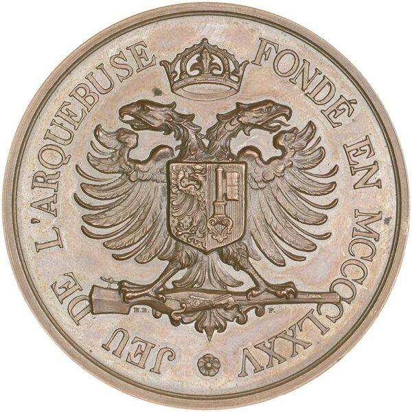 7108_1 Genève, Genève, Exercices de l'Arquebuse, 1893, stgl, Bronze