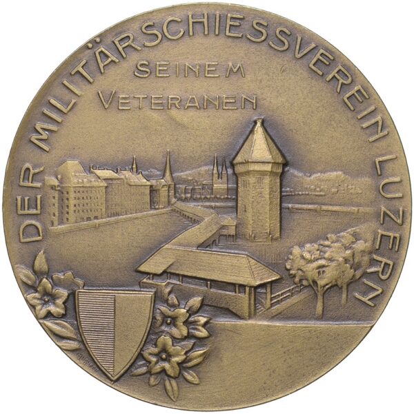 7119_1 Luzern, Luzern, Militärschiessverein, o.J., stgl, Bronze