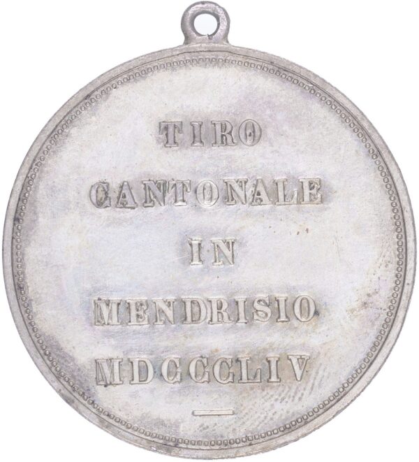 7126_1 Ticino, Mendrisio, Kantonales Schützenfest, 1854, unz/stgl