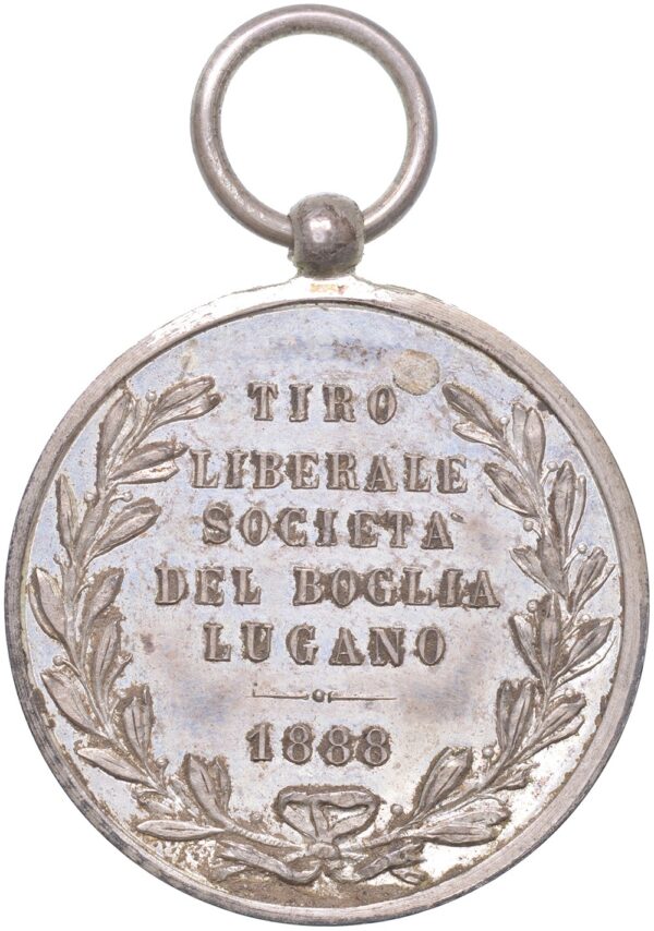 7132_1 Ticino, Lugano, Tiro liberale, 1888, unz/stgl