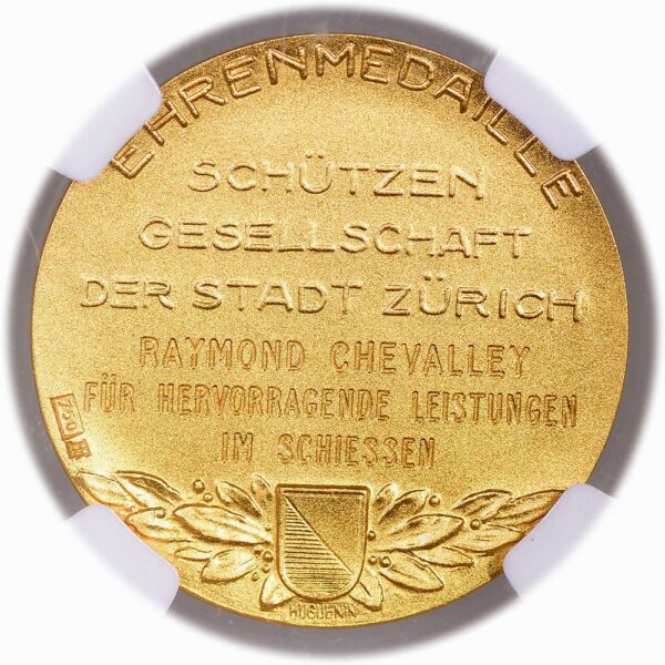 7158_1 Zürich, Ehrenmedaille, Schützengesellschaft, o.J., stgl