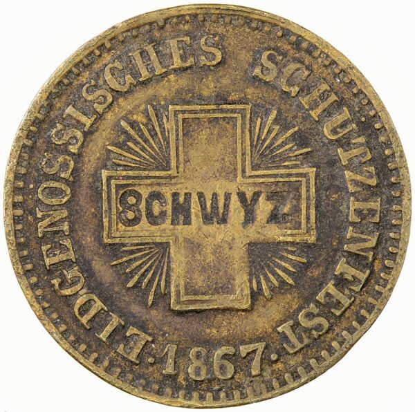 7164_1 Schwyz, Schwyz, Schützenjeton, 1867, ss-vz