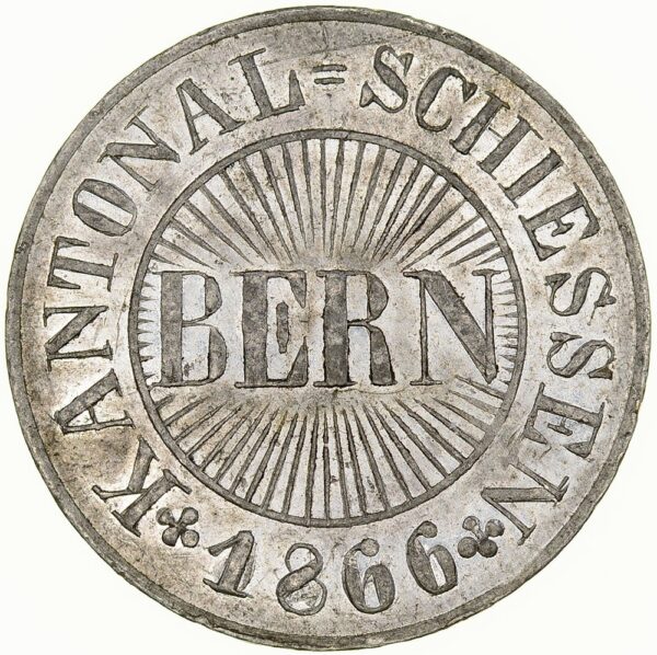 7167_1 Bern, Bern, Schützenjeton, 1866, unz