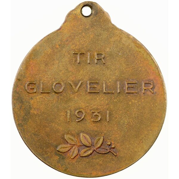 Bern, Glovelier,  Tir Glovelier, 1931, vz-unz, Bronze
