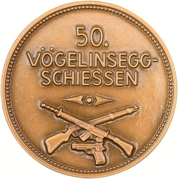 7171_1 Bern, Bern, Vögelinsegg Schiessen, 1984, unz/stgl, Bronze