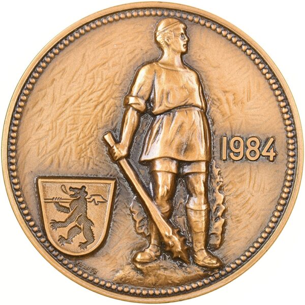 Bern, Bern,  Vögelinsegg Schiessen, 1984, unz/stgl, Bronze