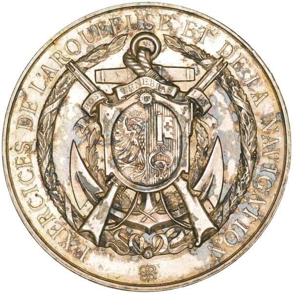 Genève, Genève,  Exercices de l'Arquebuse, 1881, unz, Silber