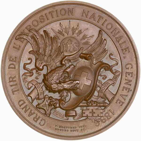7192_1 Genève, Genève, Grand tir, 1896, stgl, Bronze