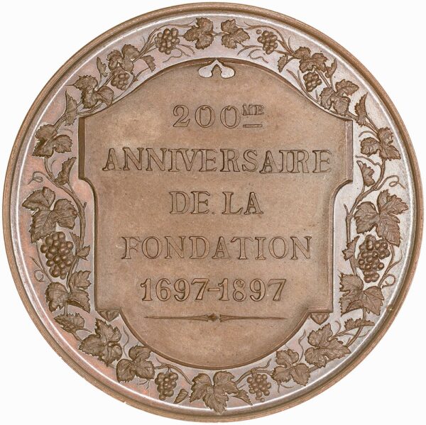 Genève, Satigny-Russin-Dardagny,  Fondation des carabiniers réunis, 1897, stgl, Bronze