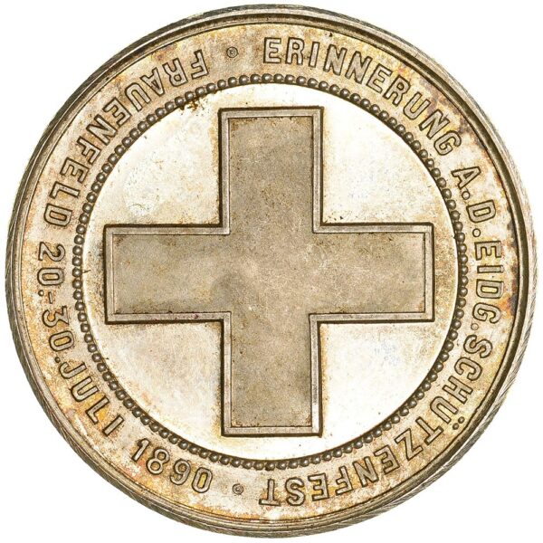 7197_1 Thurgau, Frauenfeld, Eidgenöss. Schützenfest, 1890, stgl