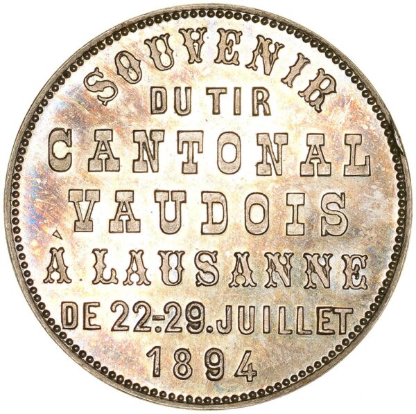 7200_1 Waadt, Lausanne, Tir cantonal vaudois, 1894, stgl, Silber