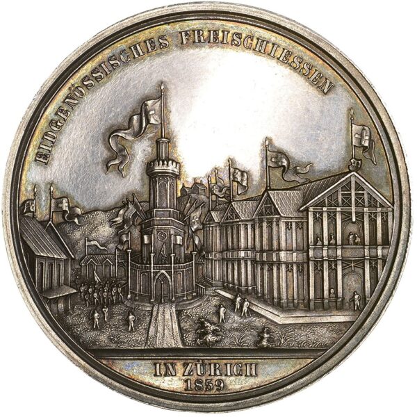 7206_1 Zürich, Zürich, Eidg. Freischiessen, 1859, unz-