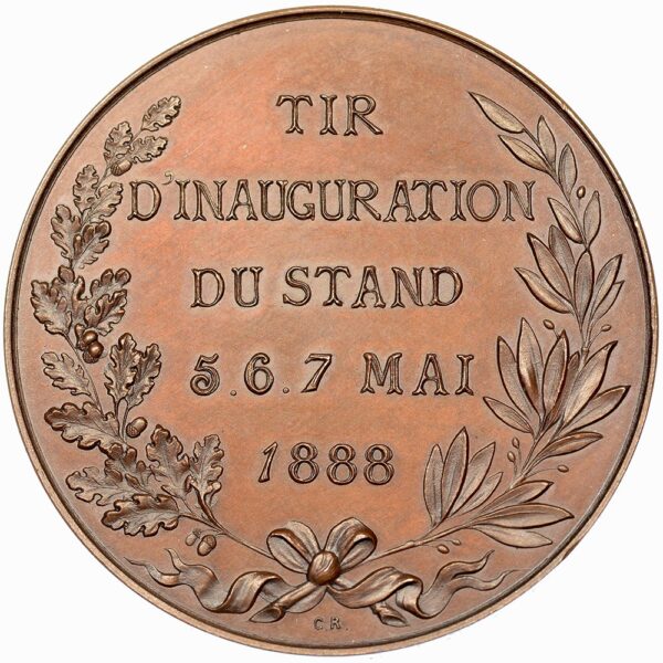 7208_1 Genève, Carouge, Tir d'inauguration, 1888, stgl, Bronze