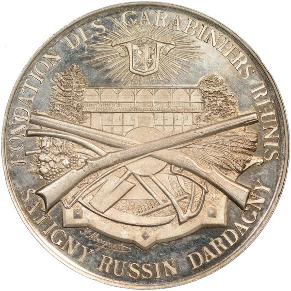 7221_1 Genève, Satigny-Russin-Dardagny, Fondation des carabiniers réunis, 1897, stgl