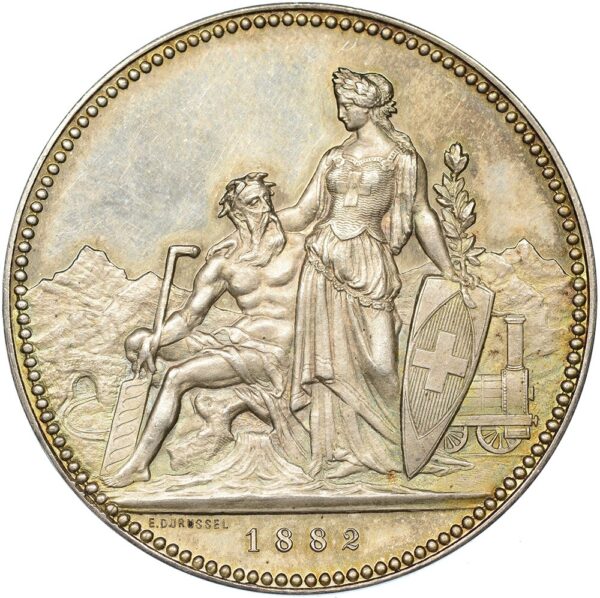7223_1 Ticino, Bellinzona, Kantonales Schützenfest, 1882, stgl