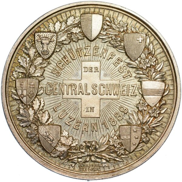 7225_1 Luzern, Luzern, Centralschweizerisches, 1889, stgl, Silber