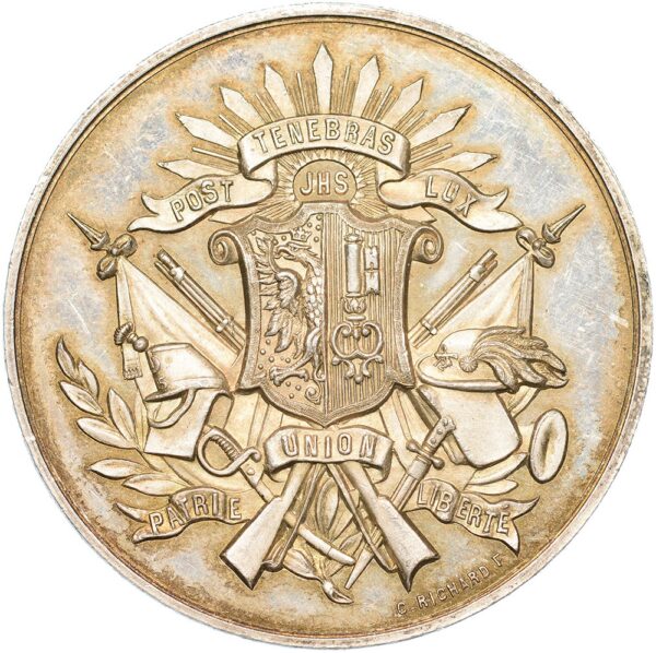 Genève, Genève,  Abbaye des Carabiniers, 1883, stgl, Silber